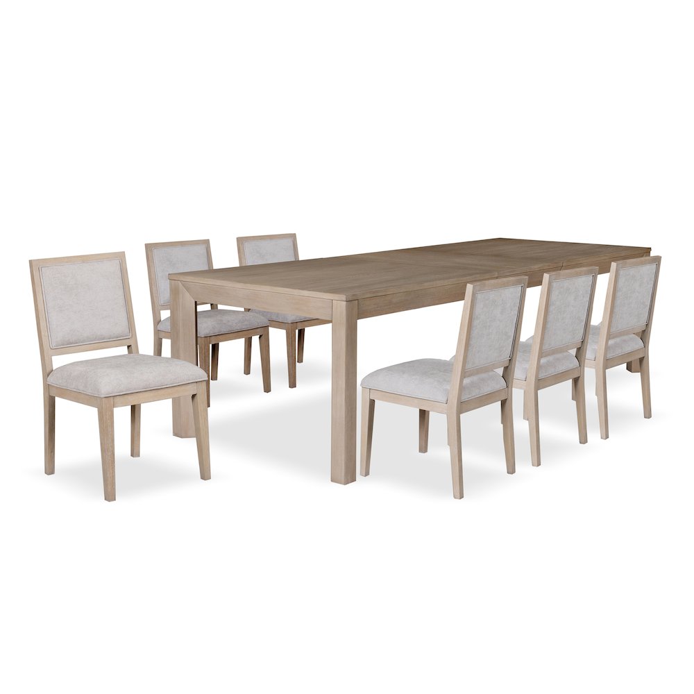 Flonnin 7-Piece Tawny Solid Wood Extendable Dining Set