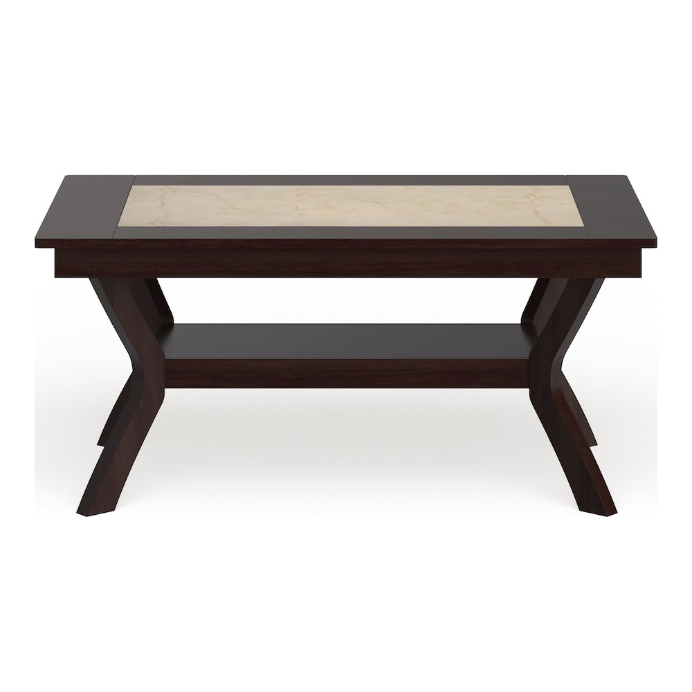 Arena Transitional Dining Table in Dark Cherry. Picture 2