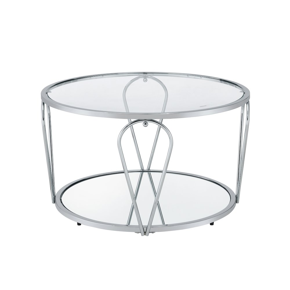 Miffa Contemporary Metal 1-Shelf Coffee Table. Picture 2