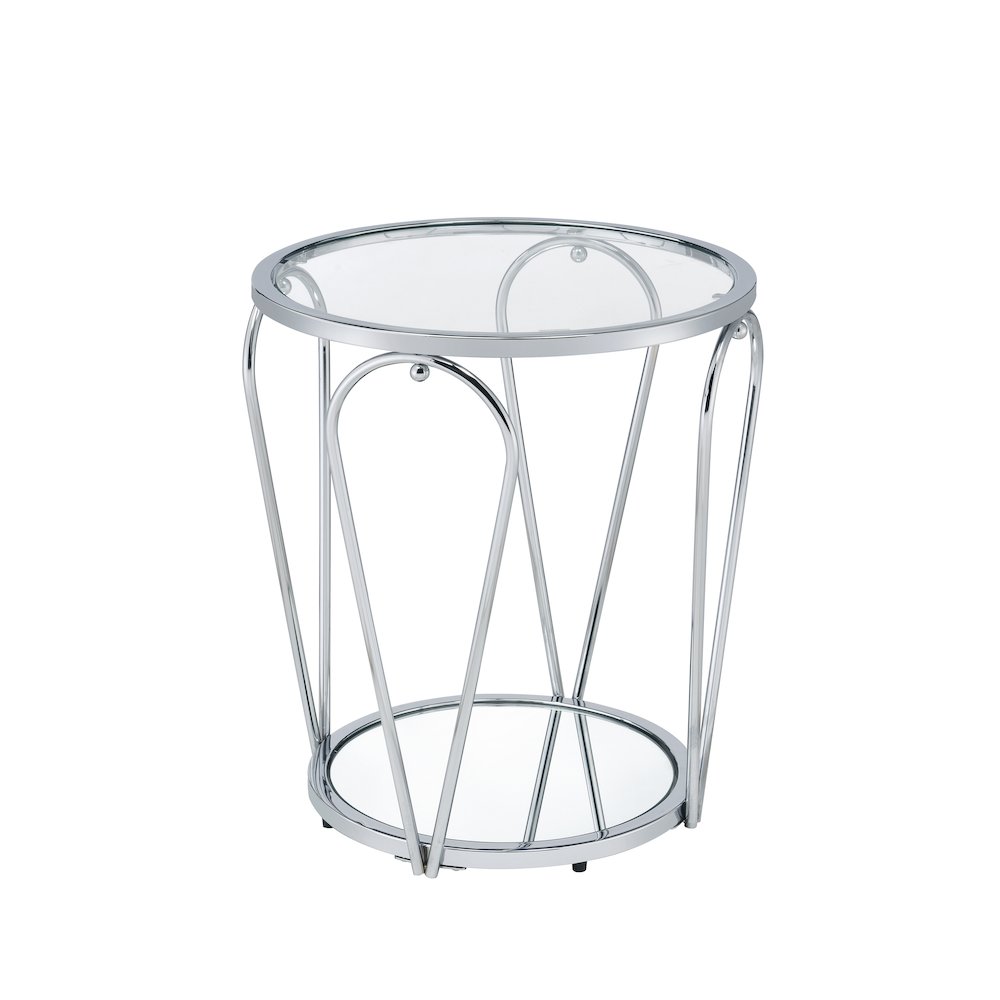 Miffa Contemporary Metal 1-Shelf End Table. Picture 3