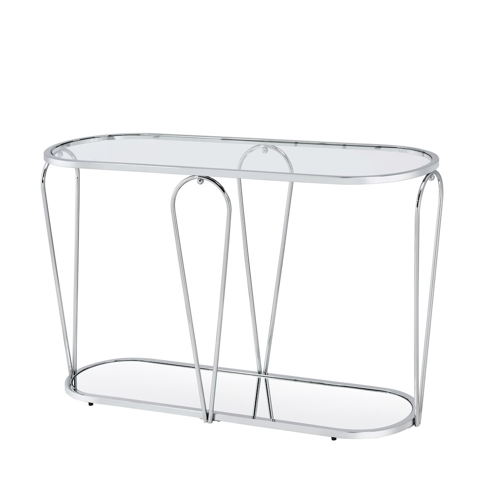 Miffa Contemporary Metal 1-Shelf Console Table. Picture 1