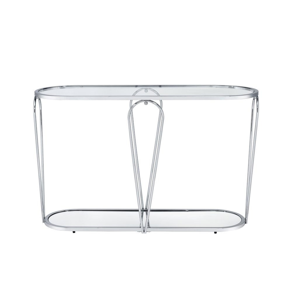 Miffa Contemporary Metal 1-Shelf Console Table. Picture 2