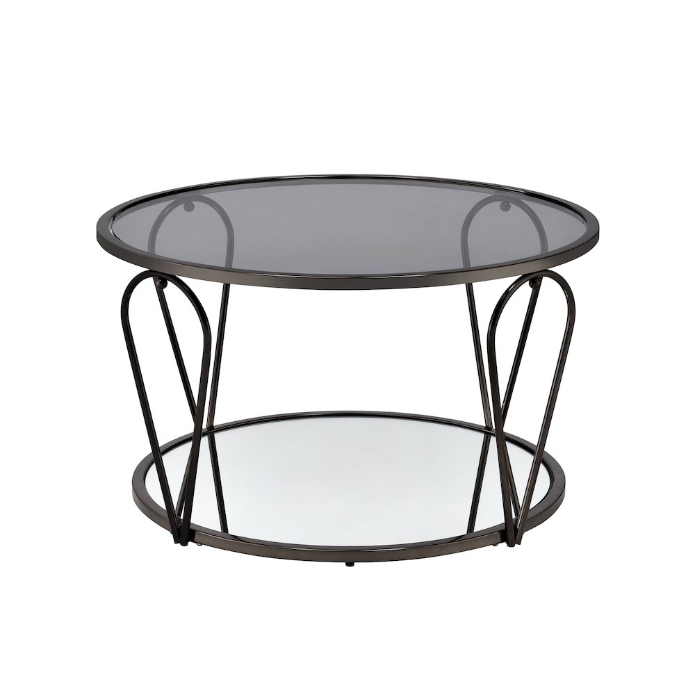 Miffa Contemporary Metal 1-Shelf Coffee Table. Picture 1