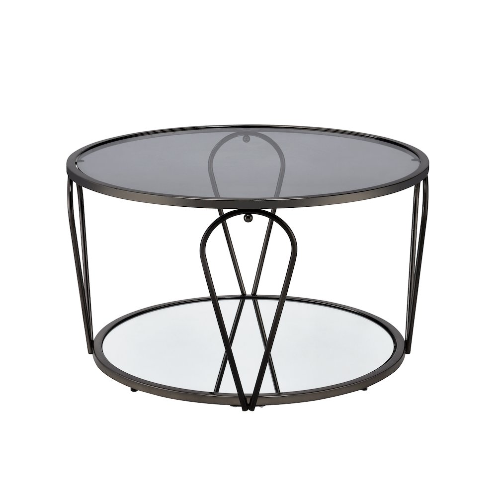 Miffa Contemporary Metal 1-Shelf Coffee Table. Picture 2