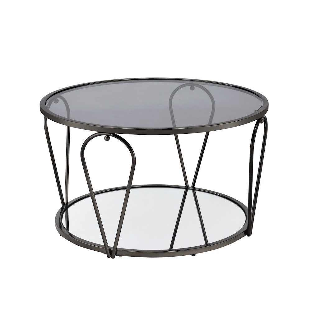 Miffa Contemporary Metal 1-Shelf Coffee Table. Picture 3