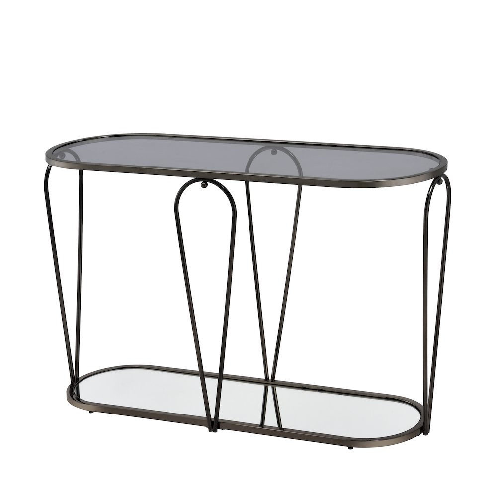 Miffa Contemporary Metal 1-Shelf Console Table. Picture 1