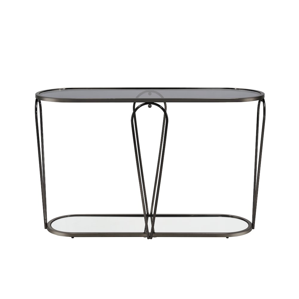 Miffa Contemporary Metal 1-Shelf Console Table. Picture 2