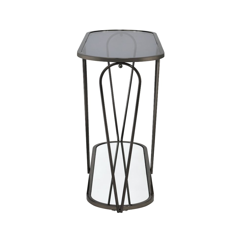 Miffa Contemporary Metal 1-Shelf Console Table. Picture 3
