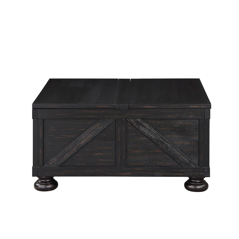 Zula Wood Hidden Storage Coffee Table. Picture 2