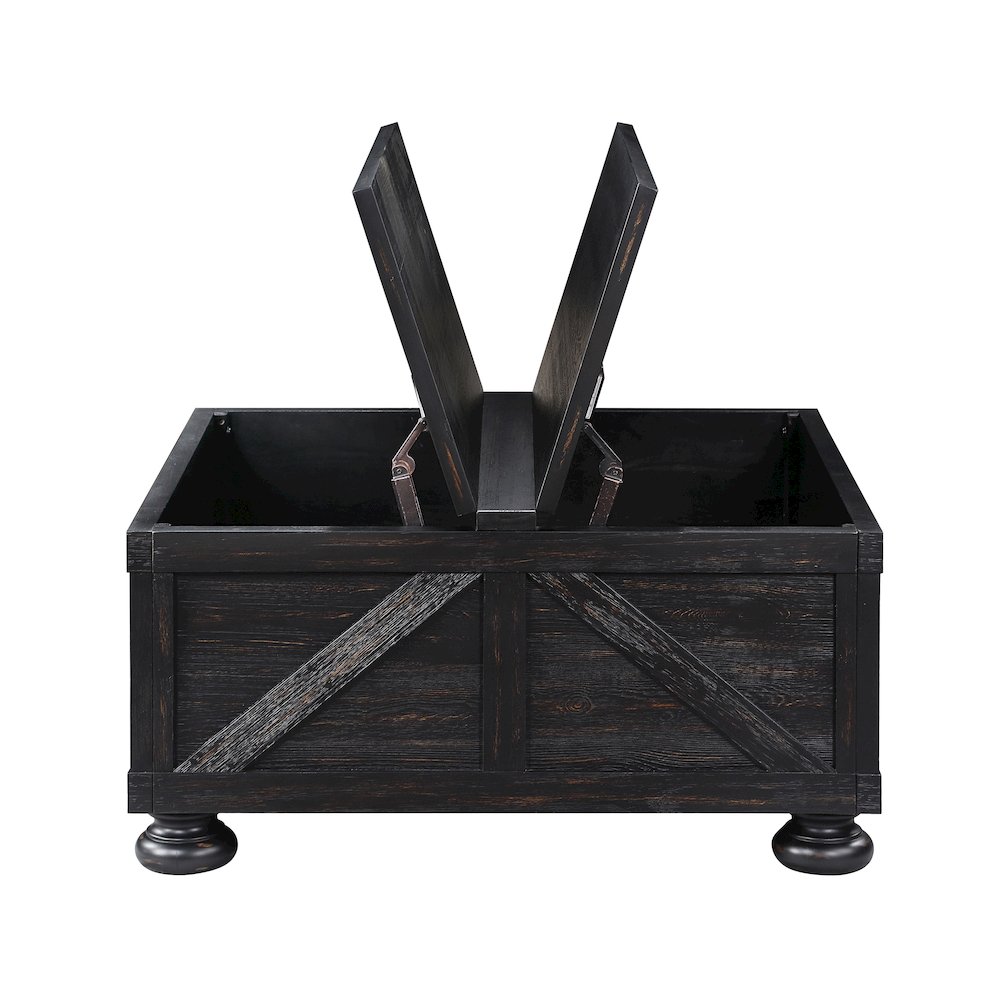 Zula Wood Hidden Storage Coffee Table. Picture 3