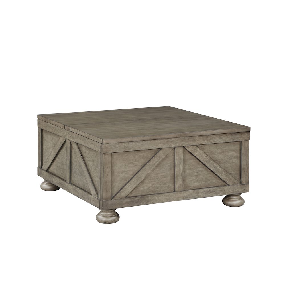 Zula Wood Hidden Storage Coffee Table. Picture 1