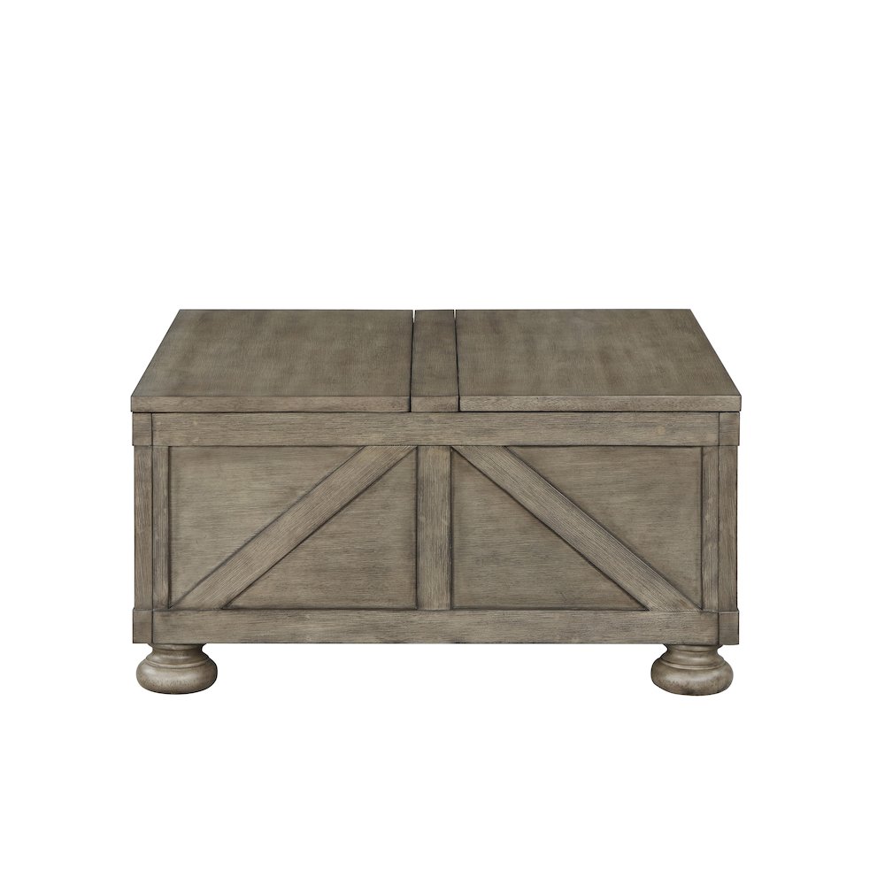 Zula Wood Hidden Storage Coffee Table. Picture 2