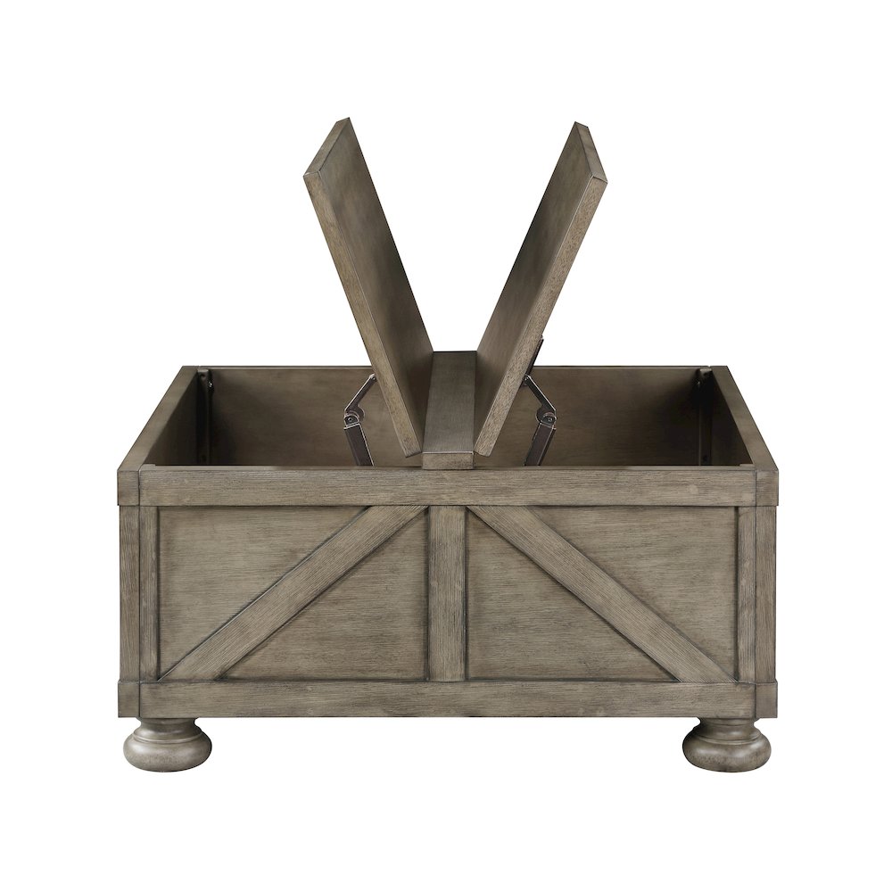 Zula Wood Hidden Storage Coffee Table. Picture 3