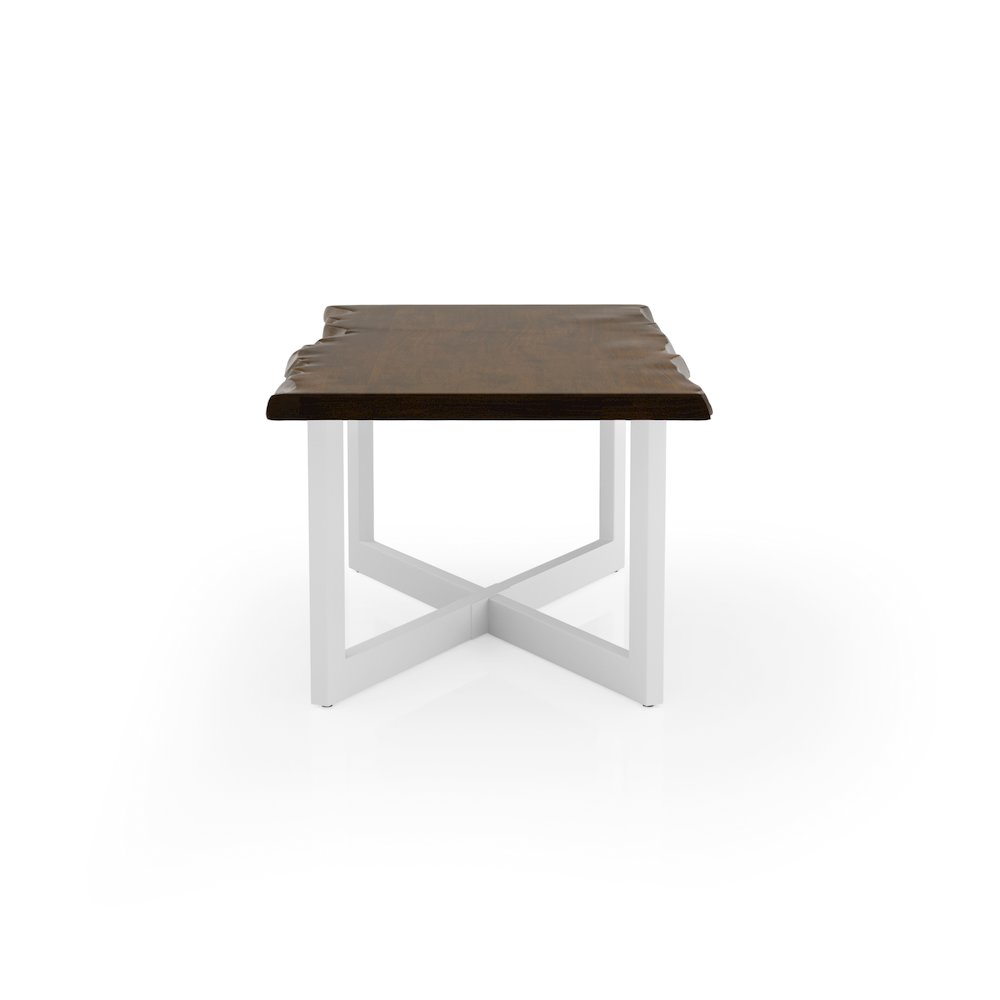 Baletto Contemporary Wood Coffee Table in Oak and White. Picture 3