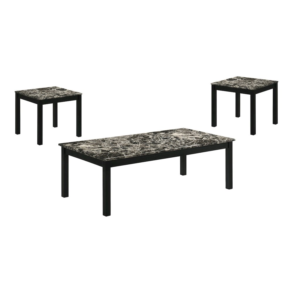 Isime Wood 3-Piece Coffee Table Set. Picture 1