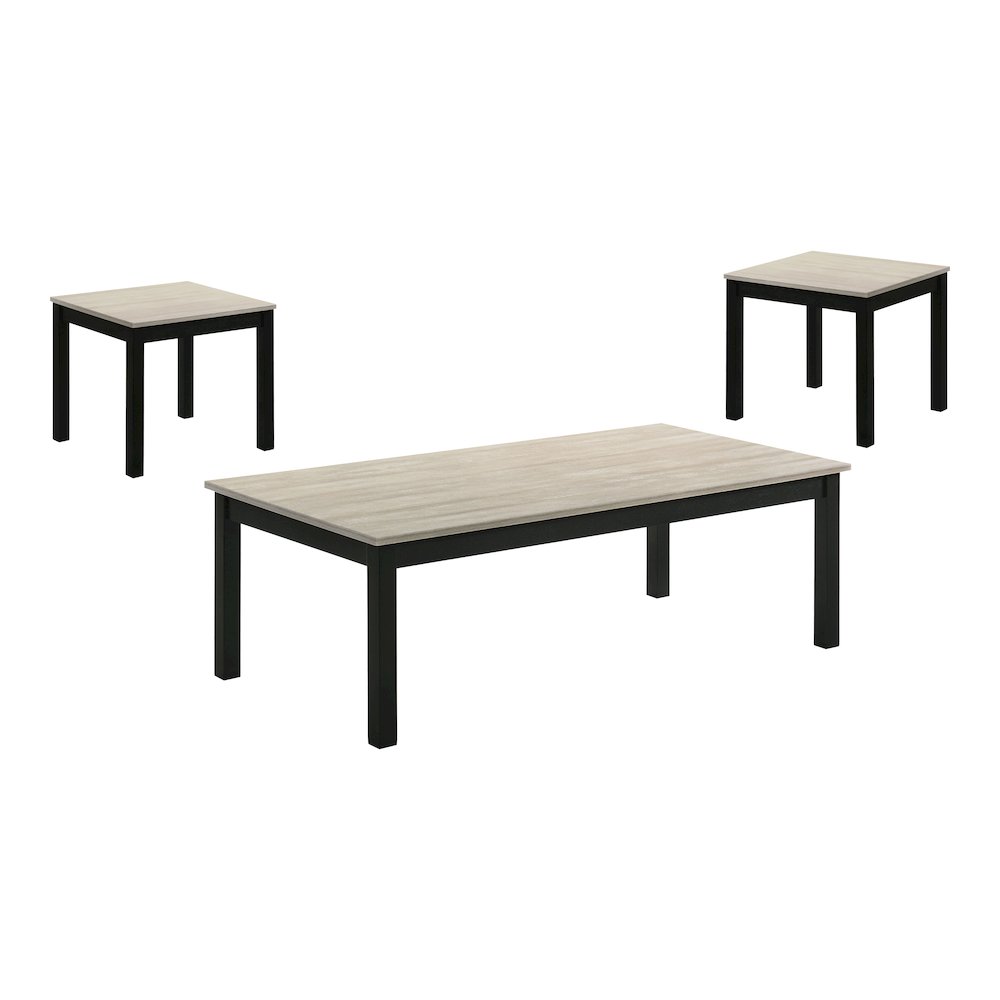 Isime Wood 3-Piece Coffee Table Set. Picture 1
