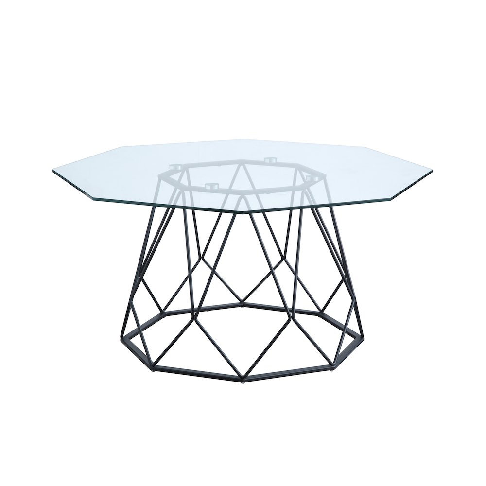 Growder Contemporary Glass Top Coffee Table. Picture 1