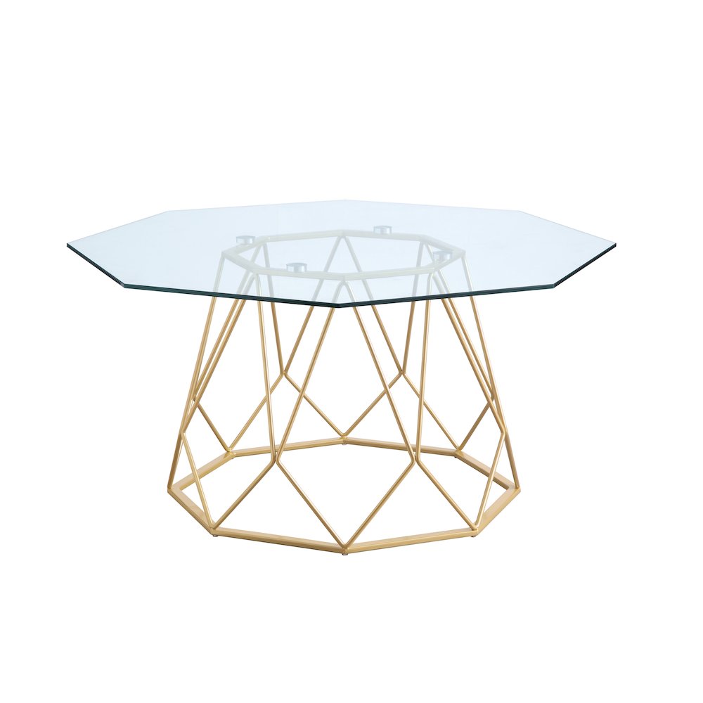 Growder Contemporary Glass Top Coffee Table. Picture 1