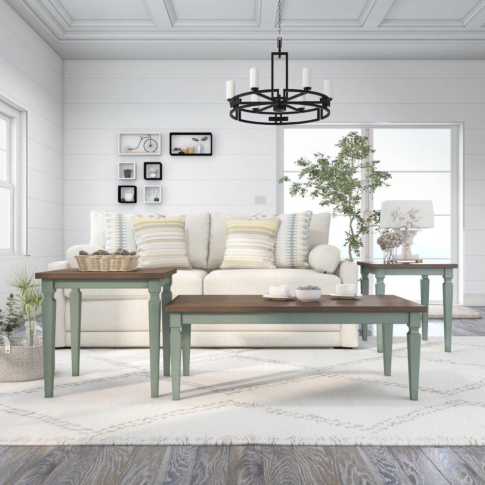 Condway Wood 3-Piece Coffee Table Set. Picture 5