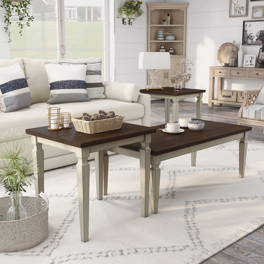 Condway Wood 3-Piece Coffee Table Set. Picture 4