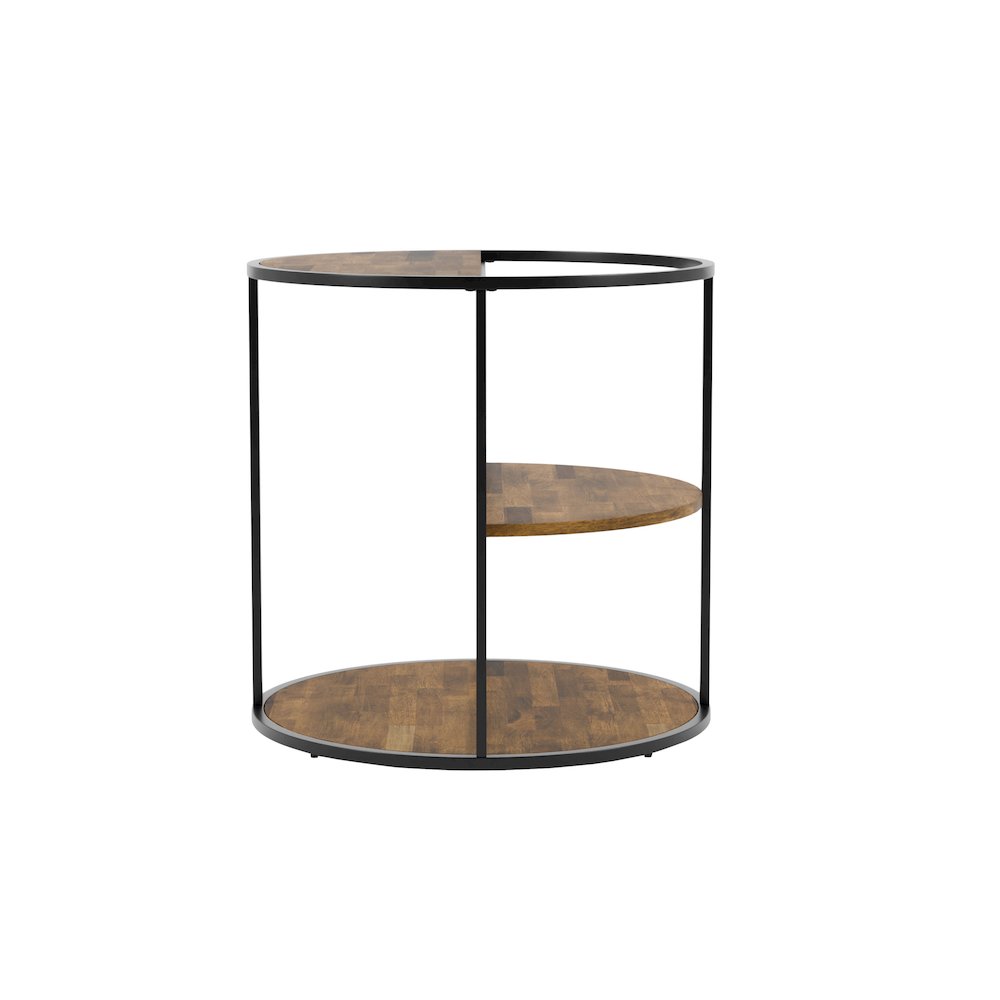 Marquesa Contemporary Wood Round End Table. Picture 2