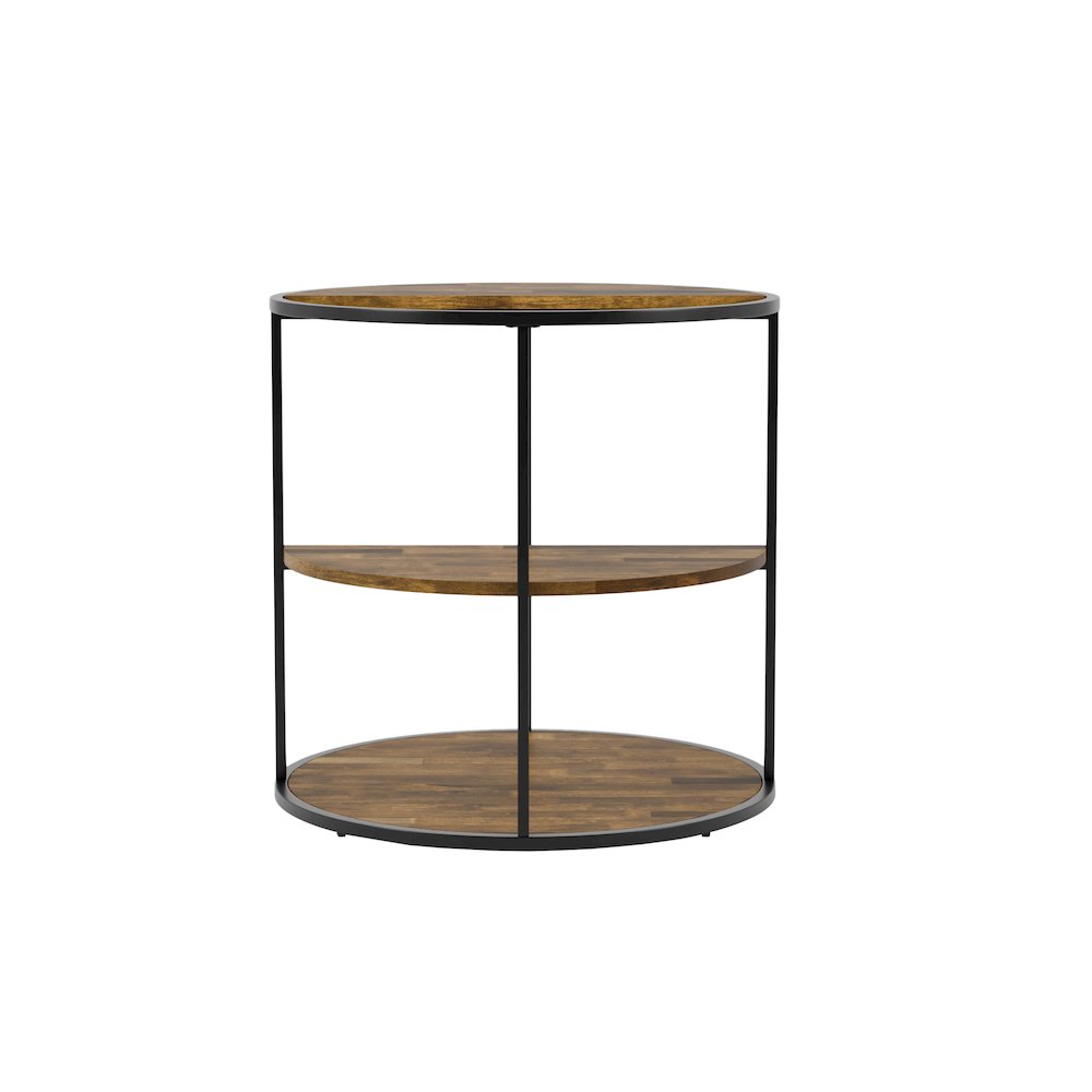 Marquesa Contemporary Wood Round End Table. Picture 3