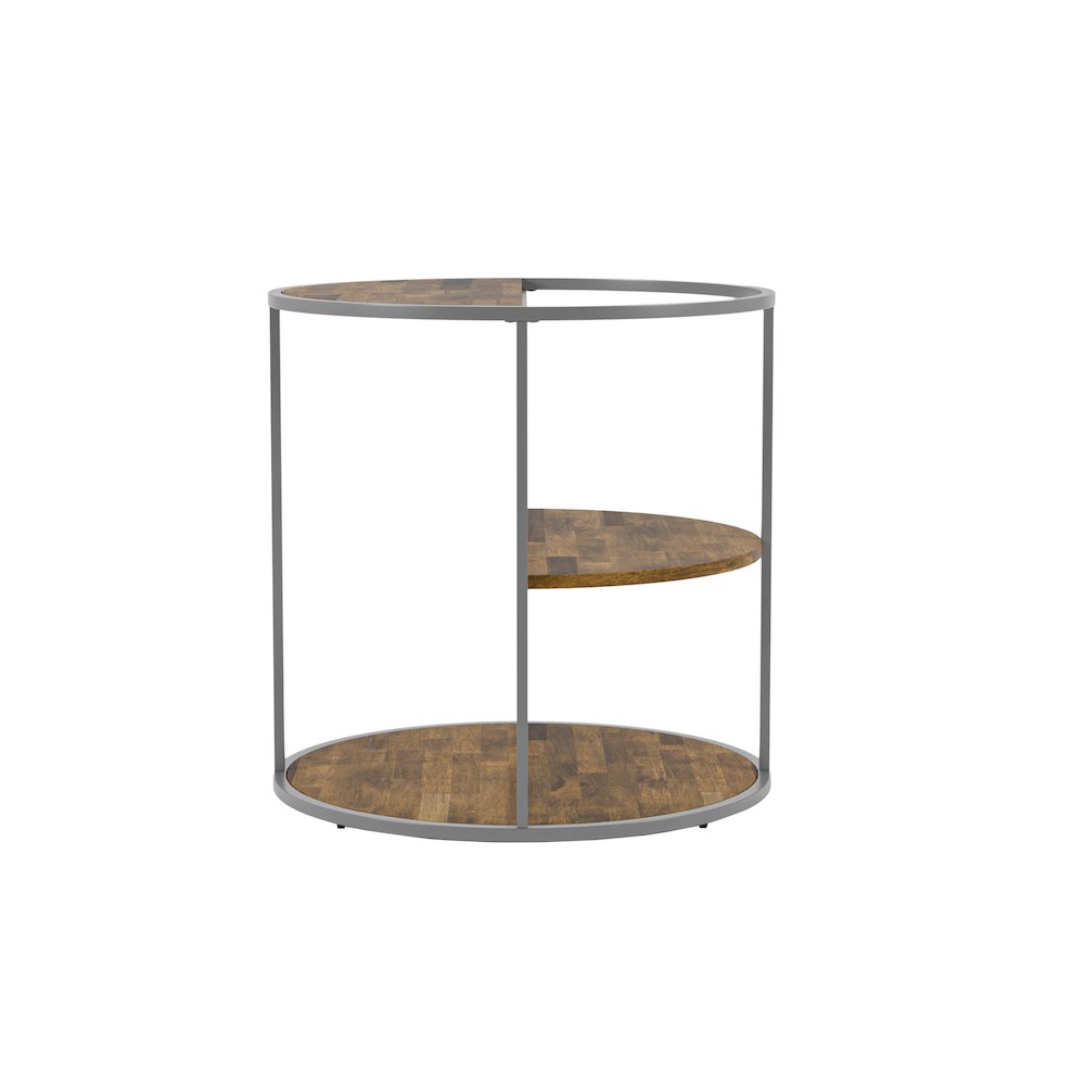 Marquesa Contemporary Wood Round End Table. Picture 4
