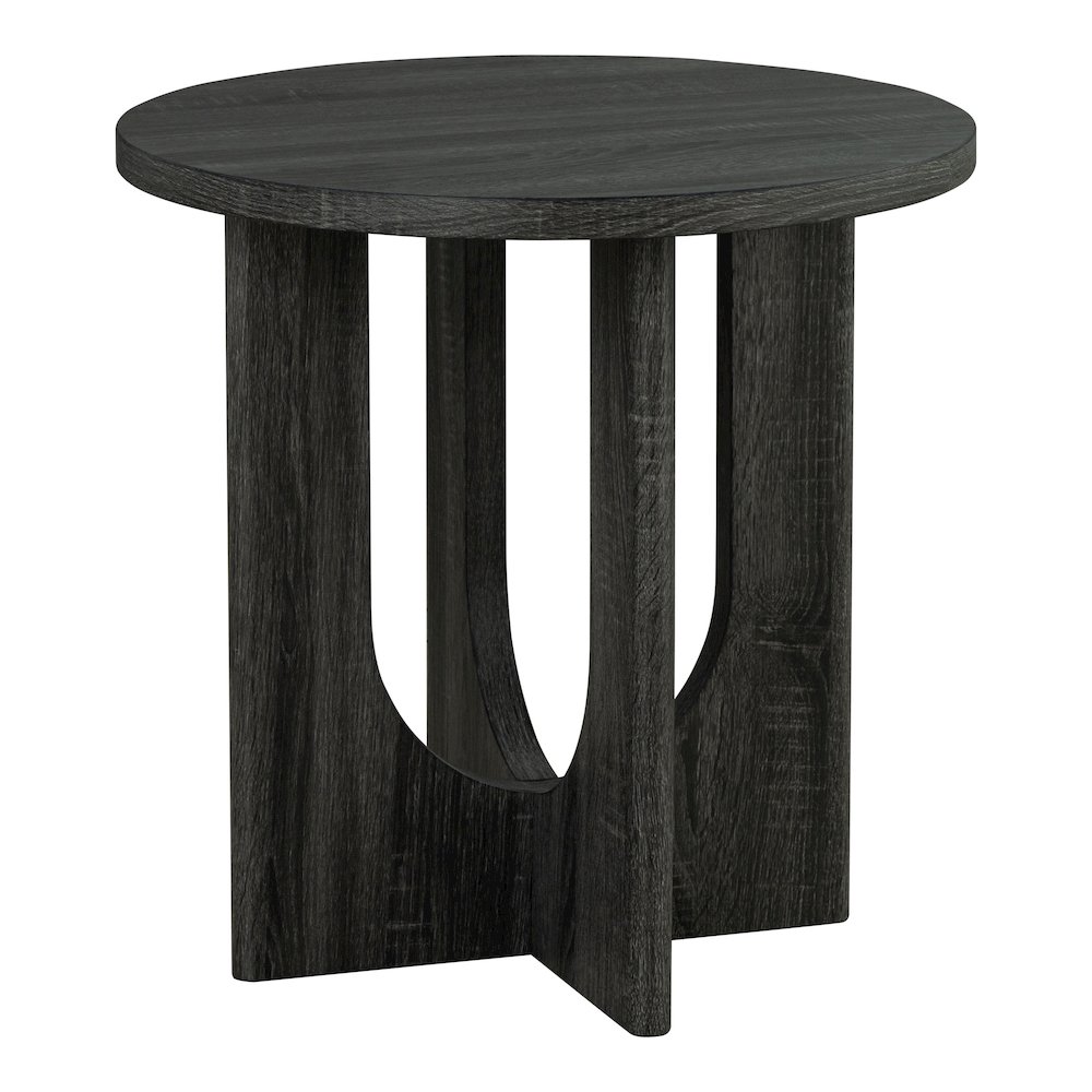 Carmel Modern Solid Wood 3-Piece Round Coffee Table Set. Picture 3