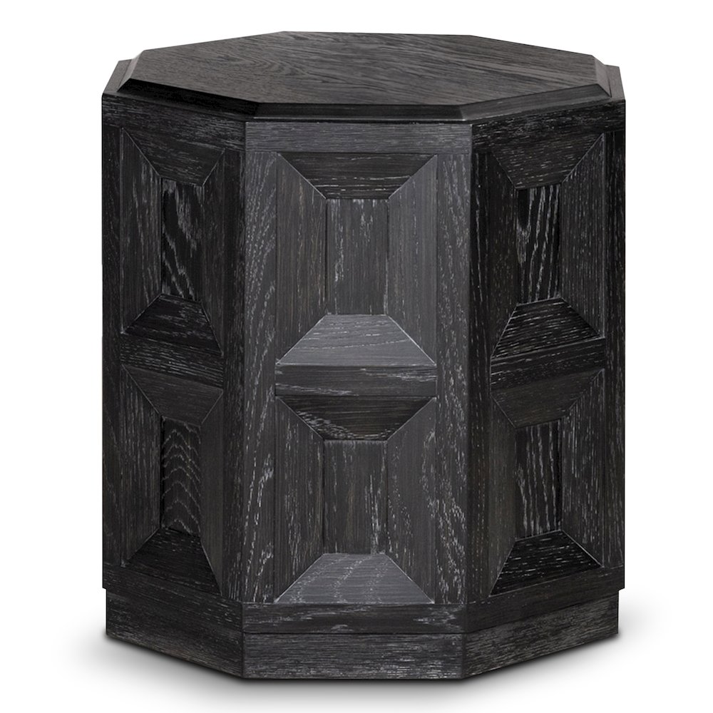 Ulan Modern Solid Wood Octagon End Table. Picture 1