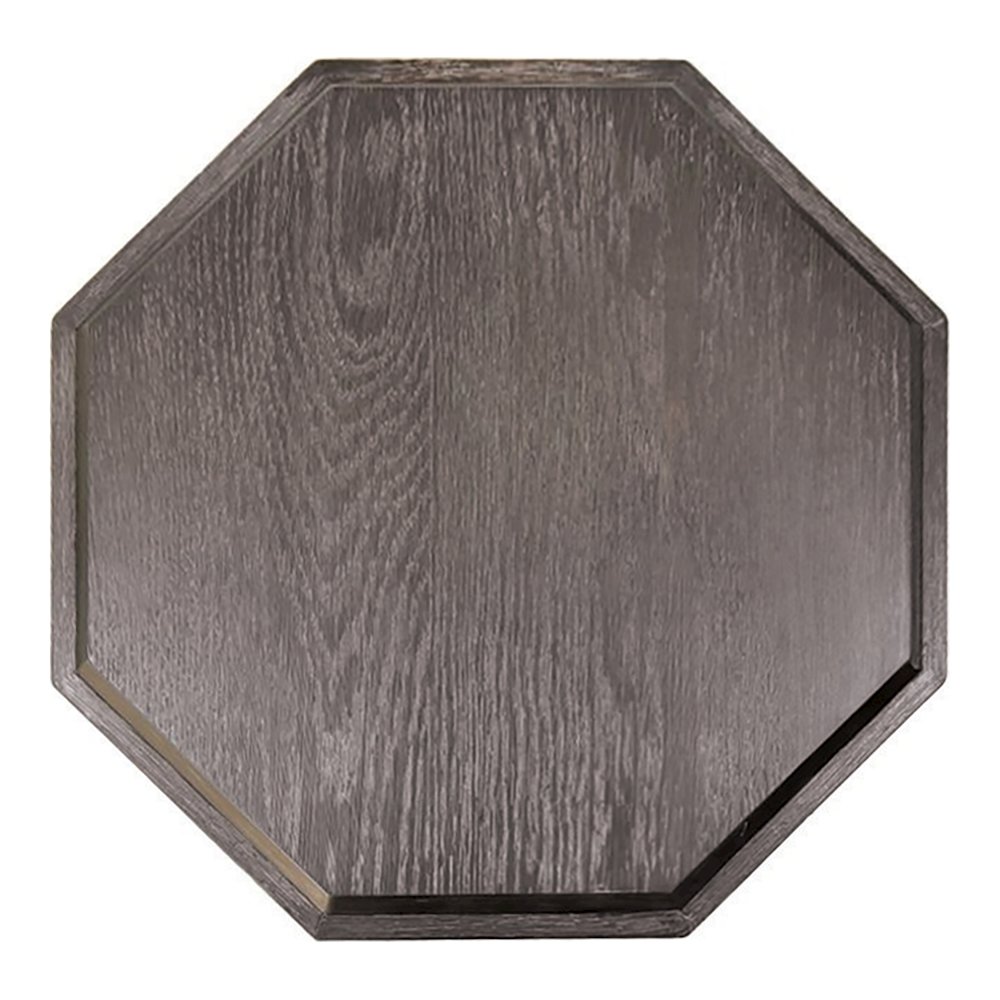 Ulan Modern Solid Wood Octagon End Table. Picture 2