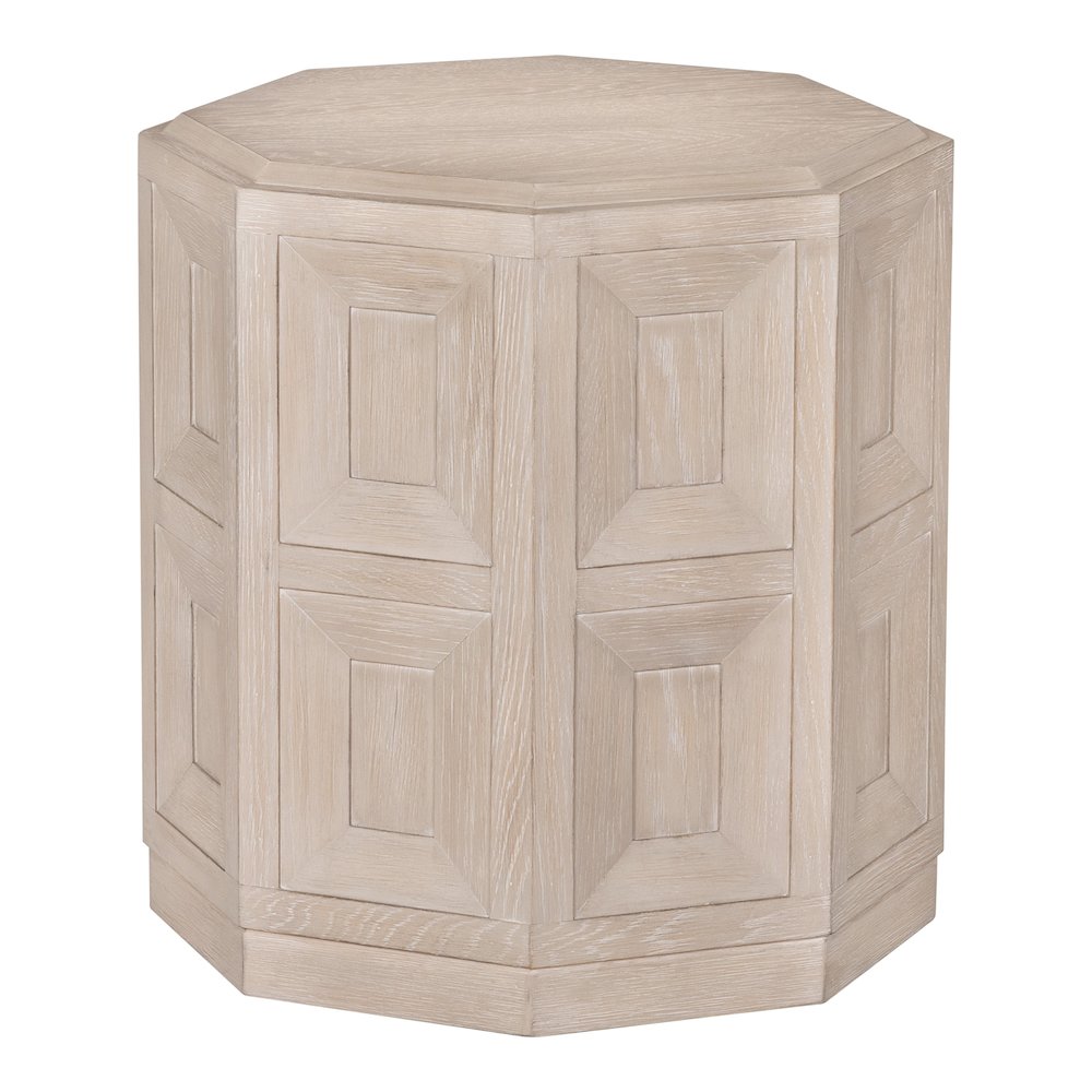 Ulan Modern Solid Wood Octagon End Table. Picture 1