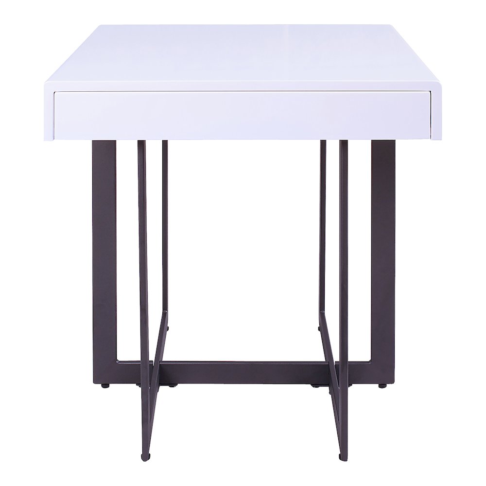 Vasket Contemporary Metal 1-Drawer End Table. Picture 3