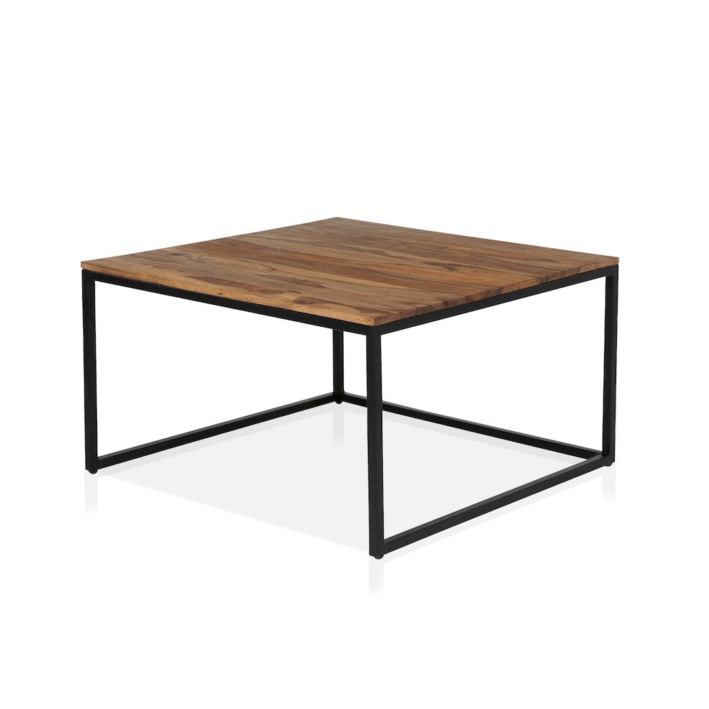 Druze Wood 2-Piece Nesting Table Set in Natural Oak. Picture 3