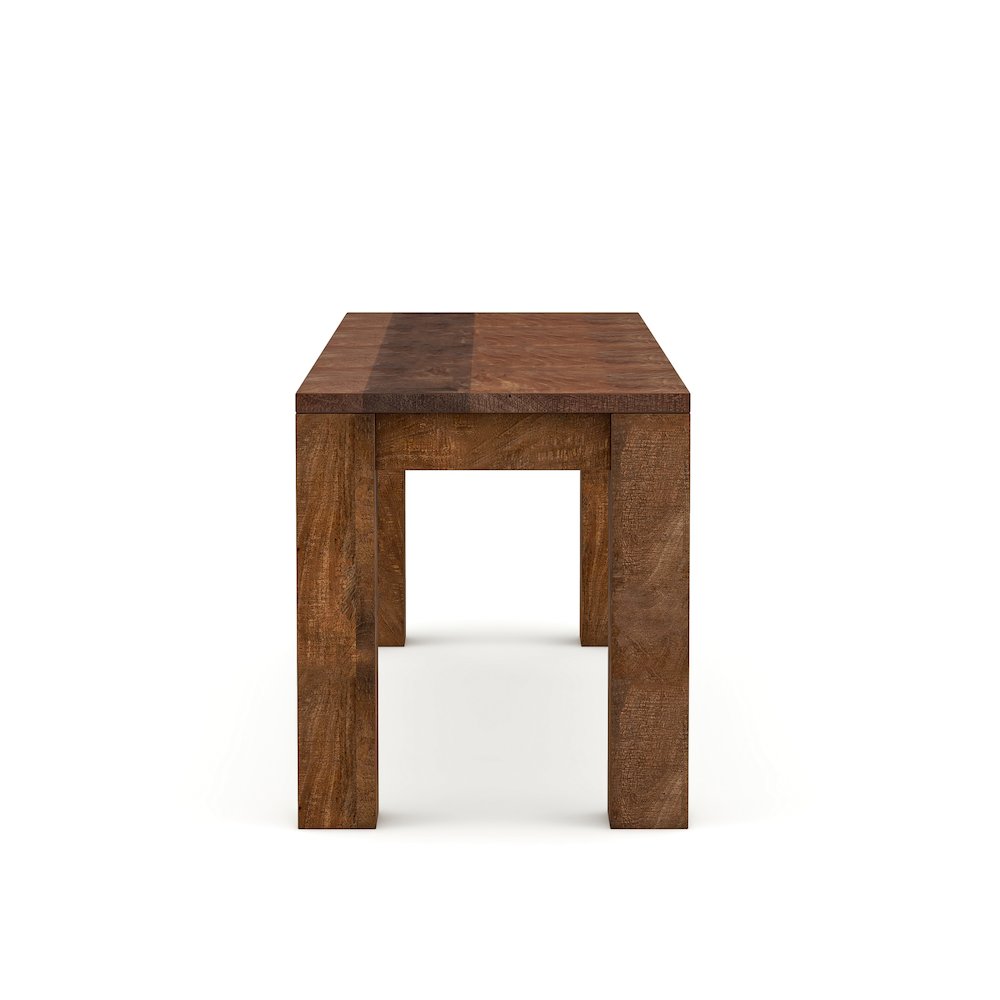 Molla Rustic Solid Wood Short Bench in Natural Tone. Picture 1