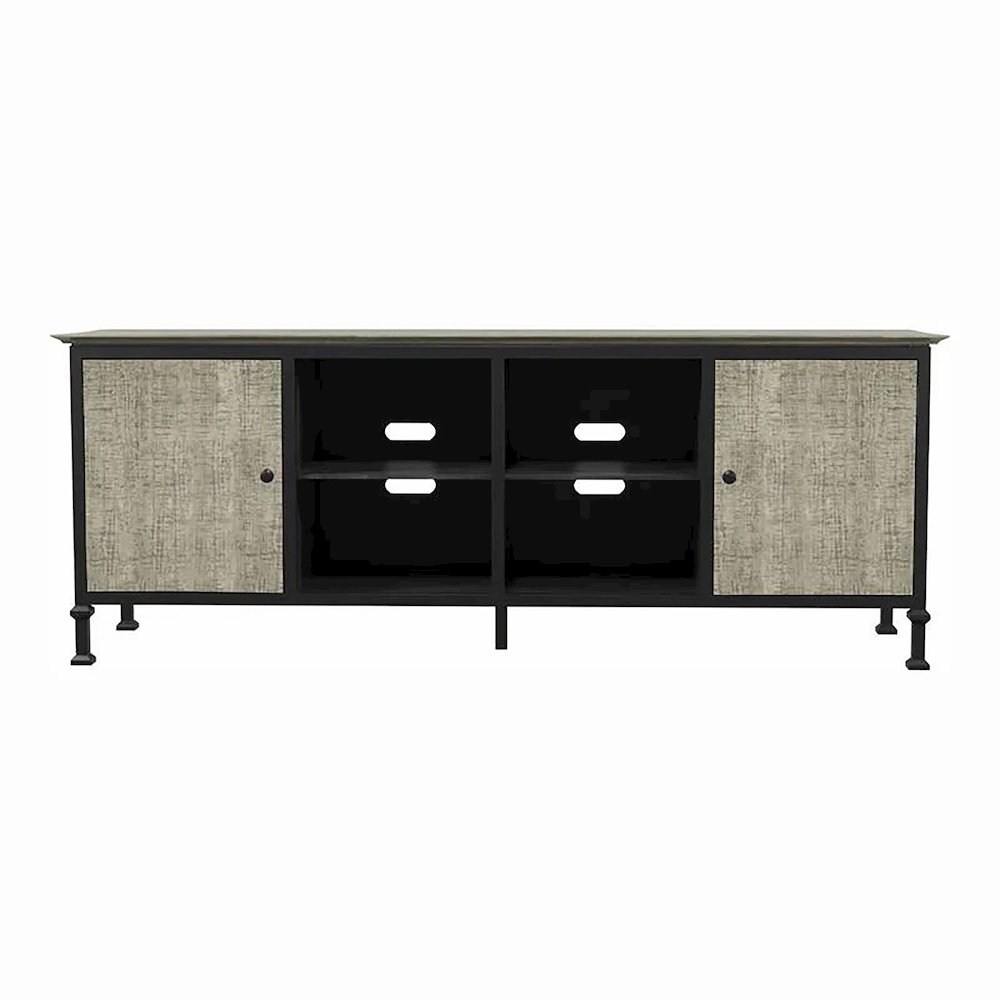 Ronda Industrial Wood TV Stand. Picture 2