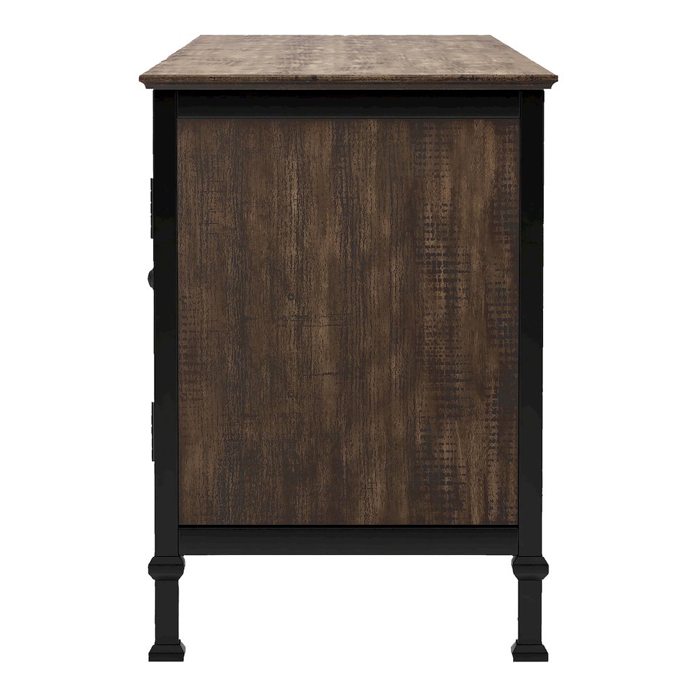 Ronda Industrial Wood TV Stand. Picture 3