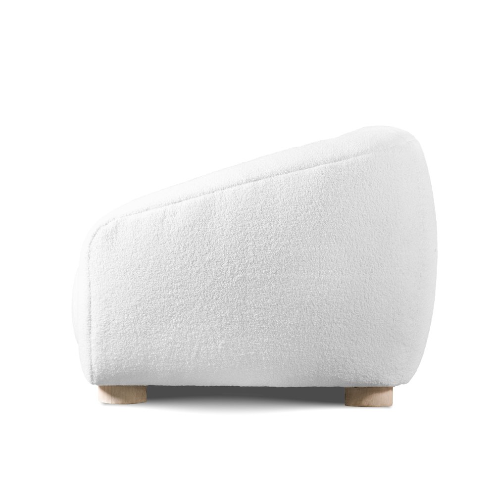 Amara Modern Boucle Loveseat with Sloped Arms and High Density Foam. Picture 3