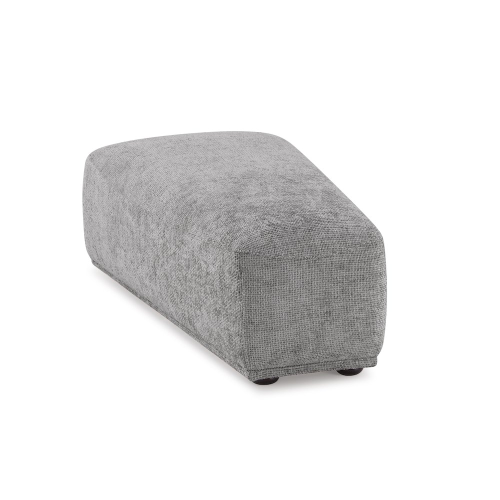 Tatiana Modern Chenille Modular Wedge Ottoman. Picture 1