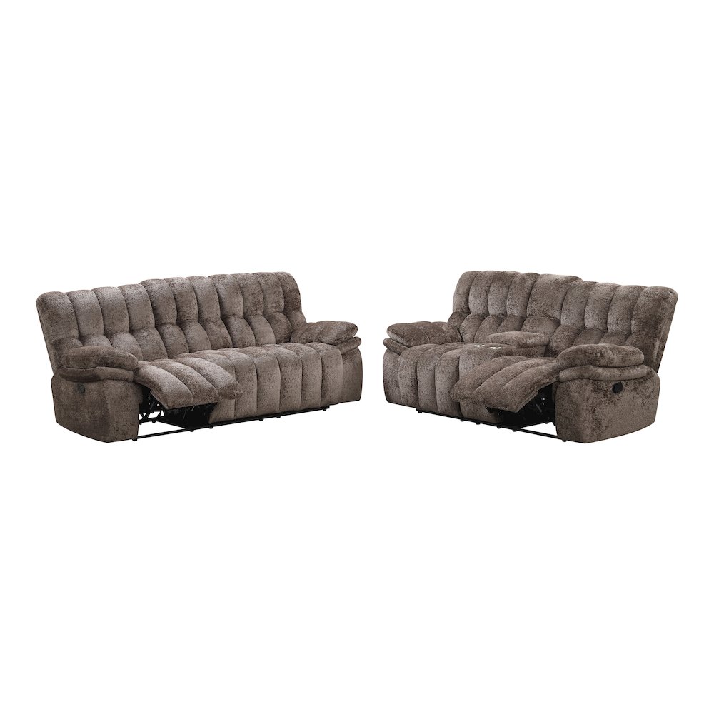 Bello Fabric 2-Piece Manual Reclining Sofa Set. Picture 1