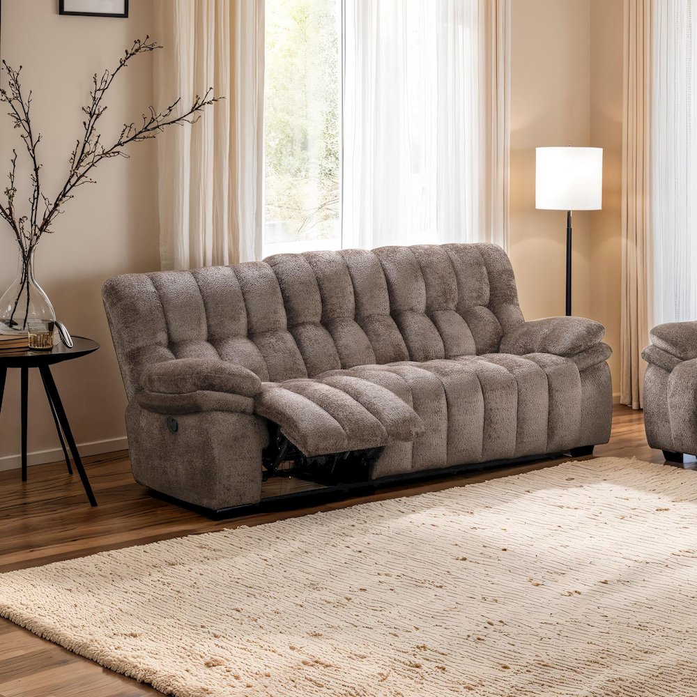 Bello Fabric Manual Reclining Sofa. Picture 2