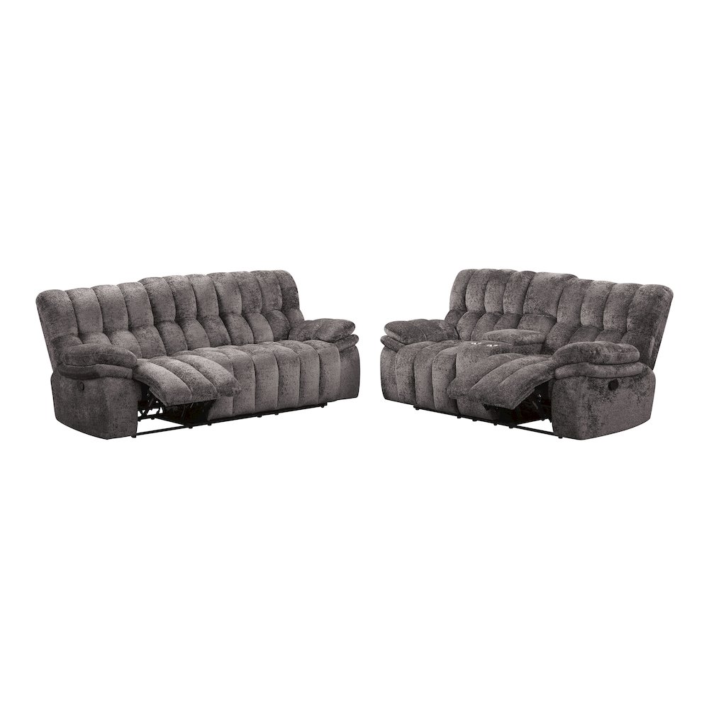 Bello Fabric 2-Piece Manual Reclining Sofa Set. Picture 1