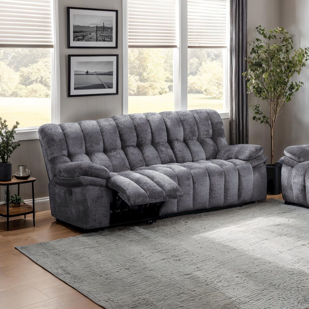 Bello Fabric Manual Reclining Sofa. Picture 2