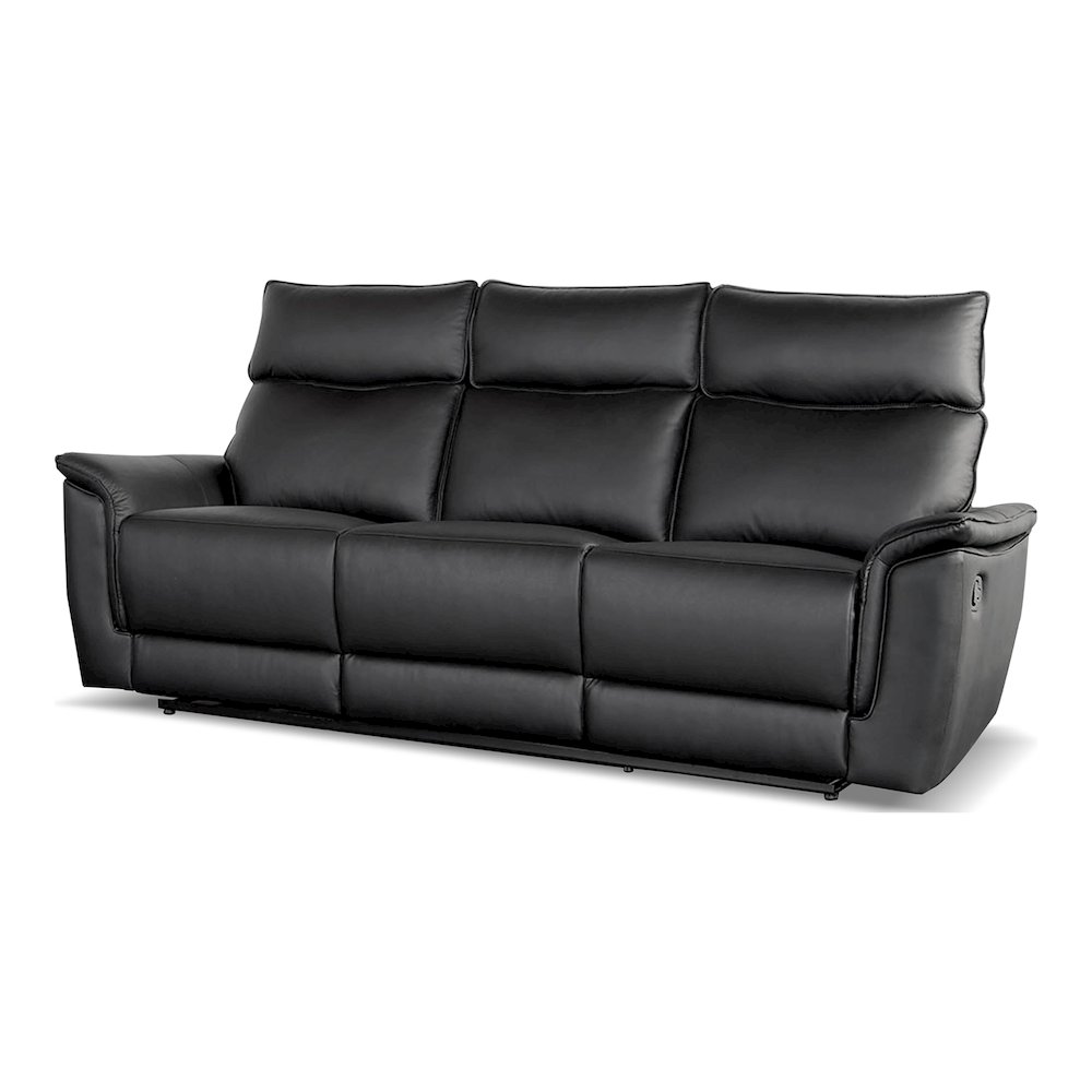 Telimate Leather Padded Reclining Sofa. Picture 1