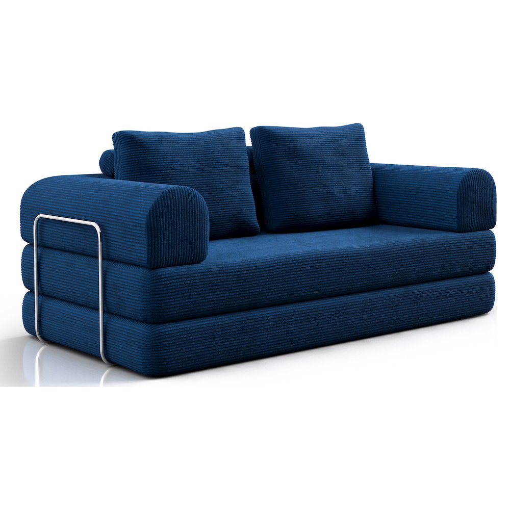 Sorai Chenille Foam Compressed Modular Sofa with Pillows. Picture 1