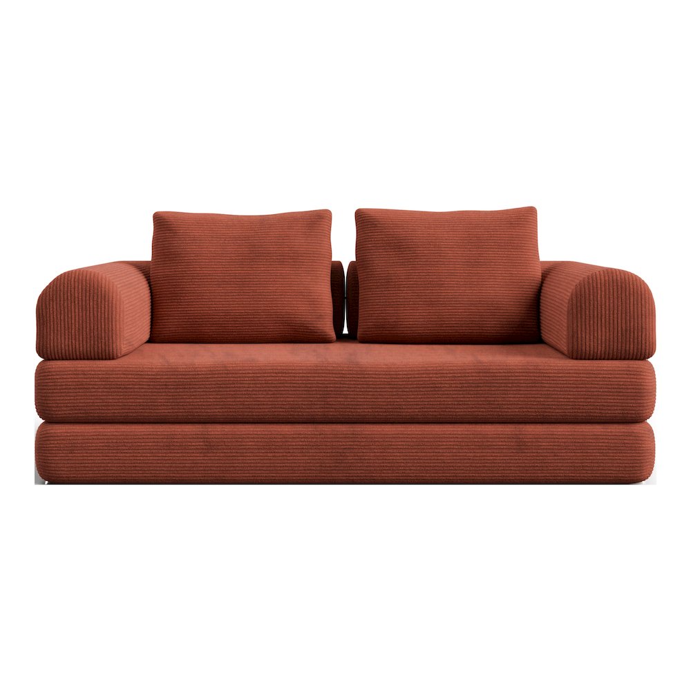 Sorai Chenille Foam Compressed Modular Sofa with Pillows. Picture 2