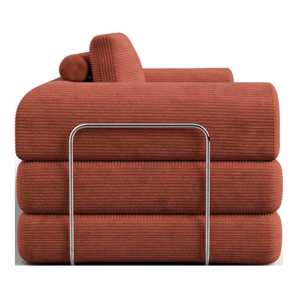 Sorai Chenille Foam Compressed Modular Sofa with Pillows. Picture 3