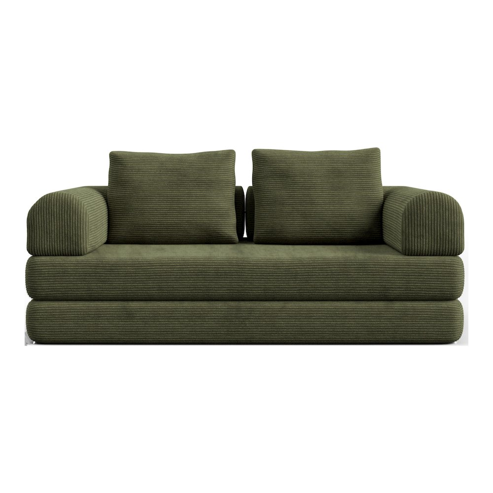 Sorai Chenille Foam Compressed Modular Sofa with Pillows. Picture 2