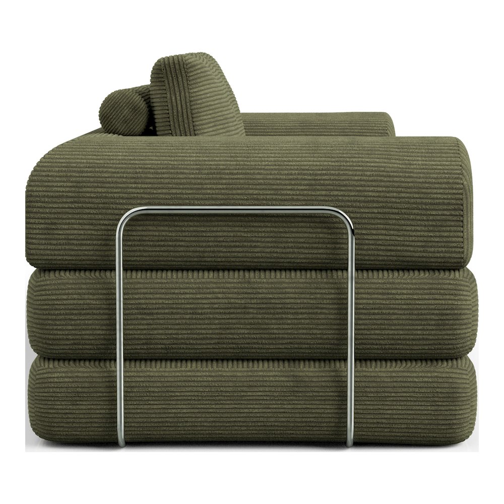 Sorai Chenille Foam Compressed Modular Sofa with Pillows. Picture 3