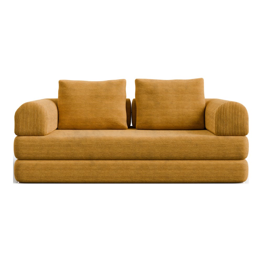 Sorai Chenille Foam Compressed Modular Sofa with Pillows. Picture 2