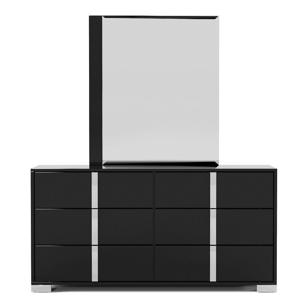 Jiar Modern 5-Piece Panel Bedroom Set with LED on Headboard. Picture 2